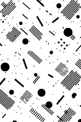 Poster - Abstract geometric pattern with simple figures for modern design
