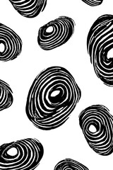 Poster - Abstract spiral shell pattern design for retro background