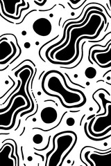 Poster - Abstract pattern with sponge-like porous forms for creative design and background