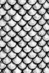 Poster - Intricate abstract texture of repeating scaly fish skin pattern for creative background design