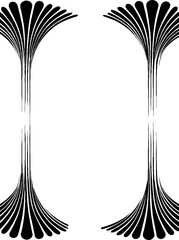 Poster - Abstract banner design with symmetrical dome shapes for modern decor
