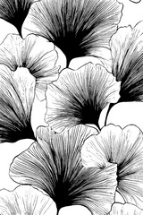 Poster - Abstract floral design with oversized petal pattern for artistic backgrounds