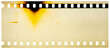 © Pădureț Dan-Cristian - 35 mm filmstrip with analog film burn effect, film noise texture and background, old film frame from analog retro film roll, photo texture with grain and scratches for vintage effect with damaged film