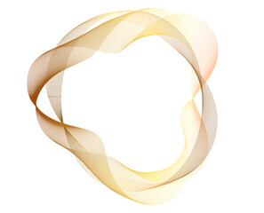 Poster - design elements. A wave of many lines around the circumference of the ring. Abstract circle wavy stripes on a white background isolated. jpg Colored waves with lines created us