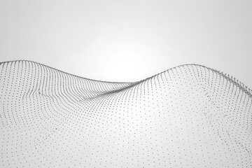 Wireframe Mesh Wave Pattern abstract background
