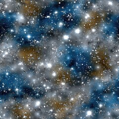 Poster - An abstract composition features flowing blue, silver, and grey hues blending seamlessly in a captivating liquid art design SEAMLESS PATTERN