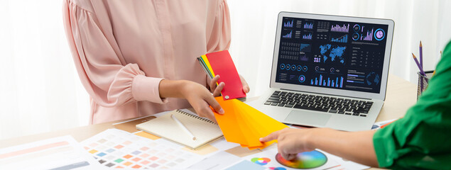 Poster - Business data dashboard provide business intelligence analytic for marketing strategy planning brisk with big data set to analyze customer demands and foreseeing business future