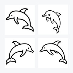  dolphin dancing vector art design