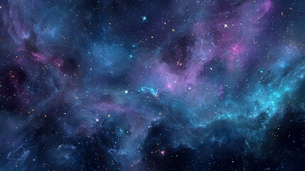 Wall Mural - A stunning cosmic scene filled with vibrant colors, stars, and swirling nebulae, showcasing the beauty and mystery of the universe.