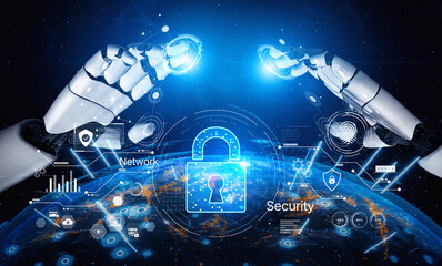 Poster - AI drives business growth with smart planning tools, innovation metrics, and predictive analytics for success beyond 2025. Artificial intelligence spline