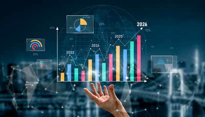 Poster - Strategic business planning drives growth, expansion, and innovation using metrics and roadmaps to ensure success in the future. Vouch
