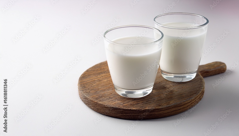 airan or kefir drink fermented milk drink fermented probiotics on a ...