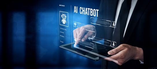 Poster - AI chatbot using prompt engineering and LLM deep learning delivers explainable generative AI for smarter, more efficient business support. Vouch