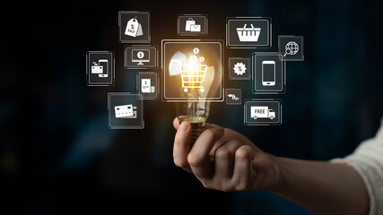 Poster - Omni-channel strategies improve customer experience with brand integration and unified marketing across digital platforms and channels. Latch