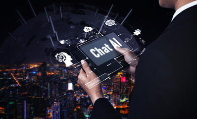 Poster - AI chatbot using prompt engineering and LLM deep learning delivers explainable generative AI for smarter, more efficient business support. Vouch