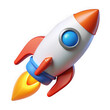© Jiasmin - Rocket launch isolated on transparent background