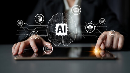 Poster - AI assistant with LLM, big data, machine learning, and generative AI powers prompt engineering and supports agentic AI for advanced business applications. Latch