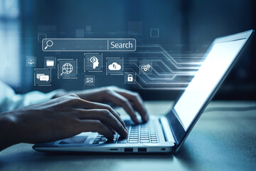 Poster - SEO tools enhance digital visibility with search engine research, keyword strategy, and search data to optimize online performance. Vouch