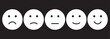 © SOHAN - mixed emoji face expression set . Emoji faces collection. Emojis flat style. eps 10
