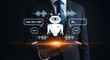 © AmineStock33 - AI Chatbot Digital Assistant on Tablet Technology