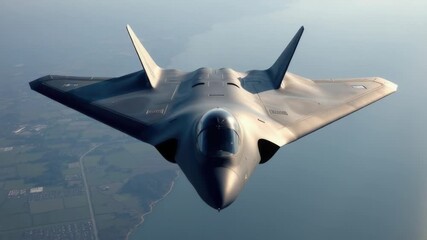 Wall Mural - A single-seat, supersonic military aircraft soaring through the sky