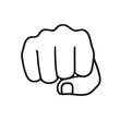 © Liub - Simple Illustration of a Human Fist Facing Forward with Thumb Showing