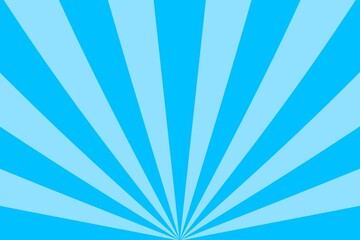 Retro blue sunburst wallpaper. Retro background with rays. Abstract background with stripes. Design for banner, wallpaper, card, template, cover, print, poster, etc.