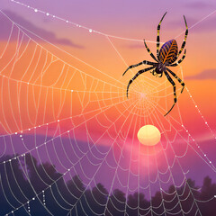 spider on web