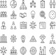 © MDYeakub - Business icons teamwork strategy growth vector
