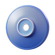 © NAHID - 3d blue cd disc isolated on transparent background