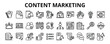 ©  karyative - 30 Content Marketing Line Icons Vector - writing, creativity, idea, affiliate marketing, content creator, storytelling, rating, analytics, video, target audience