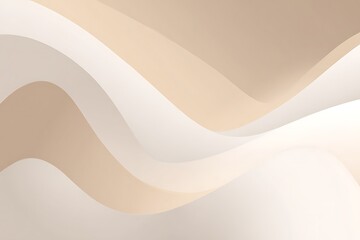 Poster - The Beautiful Abstract Organic Curves of Subtle Pastel Hues Create a Soothing and Elegant Wave-Like Background Design Perfect for Modern Presentations