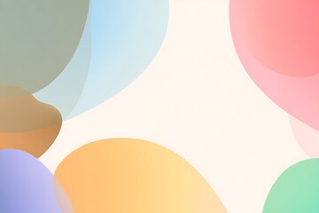 Poster - An Abstract Representation of Softly Blended Organic Shapes Creating a Gentle and Soothing Background Visual