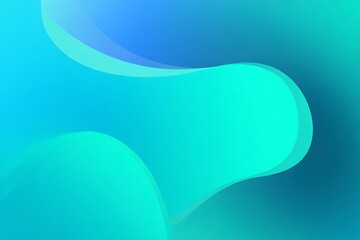 Poster - Abstract fluid background with smooth wavy shapes and vibrant gradient colors of blue and green creating a dynamic and modern visual experience for design projects
