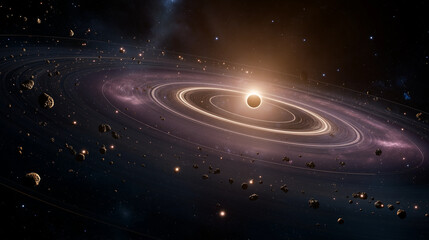 Wall Mural - planet in space. Generative AI