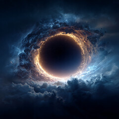 Wall Mural - abstract space background. Generative AI