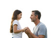 © Mia - Father and Daughter Holding Hands on Transparent background