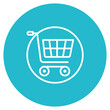 © SAMDesigning - Clear Cart icon vector image. Can be used for Shopping and Ecommerce.