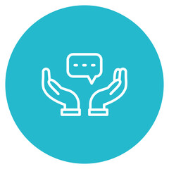 Wall Mural - Feedback icon vector image. Can be used for Contact Us.