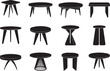 © stock Dady - Table silhouette set