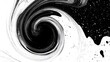 © Sekai - Fluid ink swirl tunnel featuring stain effect unveiling abstract textures for avant garde gallery installations