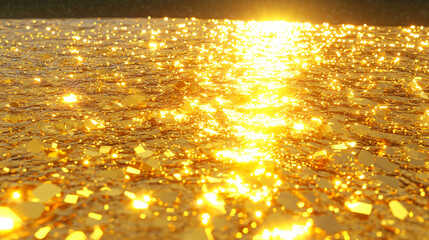 Wall Mural - Shiny surface reflecting light with a smooth texture creating an elegant and modern aesthetic