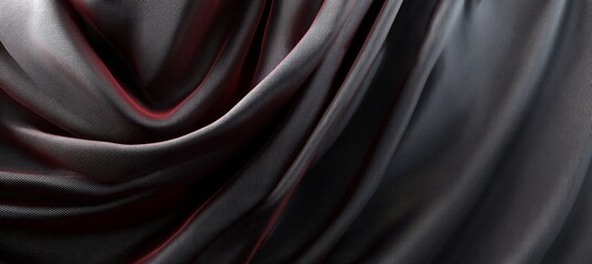 Poster - Elegant Dark Abstract Background with Luxurious Textile and Subtle Radiance for Rich Design Depth