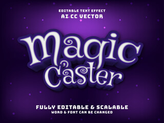 Poster - magic 3d text effect. fairy tale story