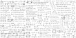 © cofficevit - Science line hand drawn symbols. Geometric icons and formulas of important science technology theories. Vector illustration for background.