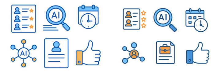 Poster - Visual representation of AI tools for productivity and time management in professional settings