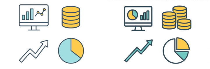 Poster - Visual representation of data analytics with charts and graphs illustrating trends and statistics in business settings