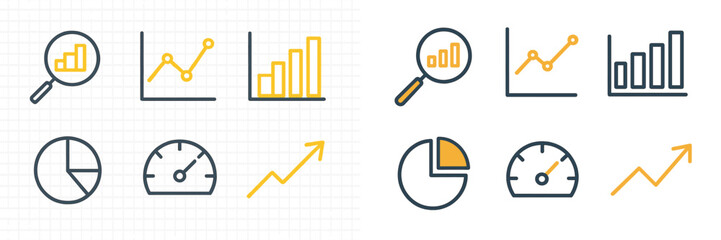 Poster - Charts and graphs showcasing data analysis tools in a modern design