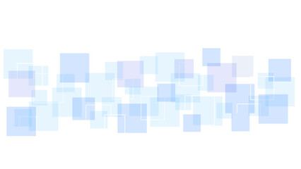 Wall Mural - Vector modern futuristic blue and soft grey geometric square shape overlapping layer on white background. Ombre blue mosaic patterned background.