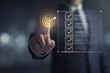 © abdur - Strategic goal setting and business planning concept with a businessman pointing at a target icon and checklist. Ideal for success, productivity, project execution and leadership content.